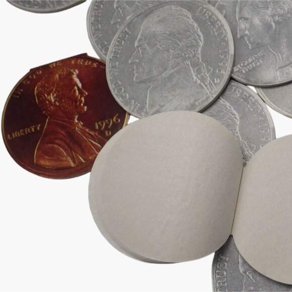 Note Pads Memo Coin Shaped Quarter Nickel Dime Pen lot 24 - Picture 4 of 16